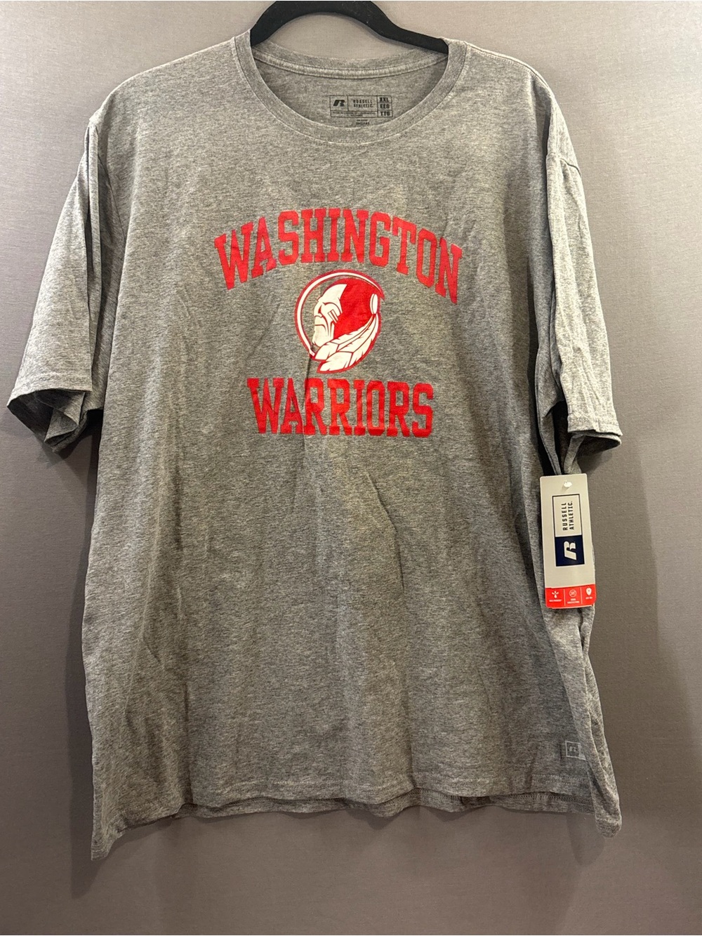 Russell Athletic Washington Warriors Grey Graphic Tee mens 2x